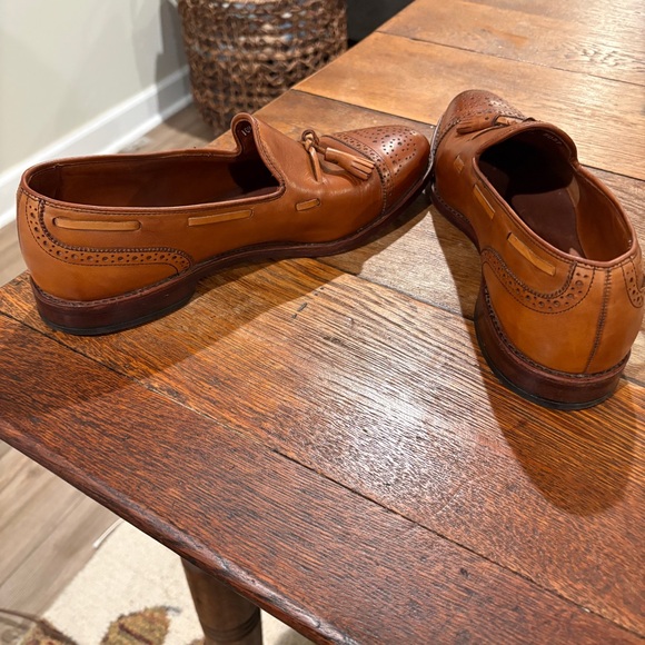 Allen Edmonds Tan Tassel Loafers 10.5D Jermyn - Picture 8 of 9